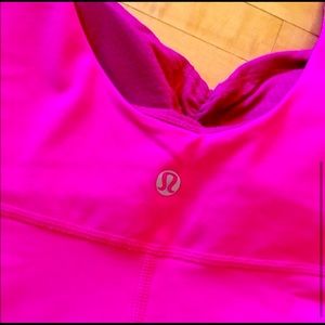Lululemon hot pink tank size 6